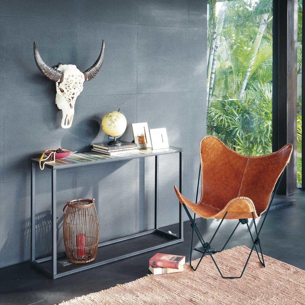 Décoration murale buffle 60 x 65 cm