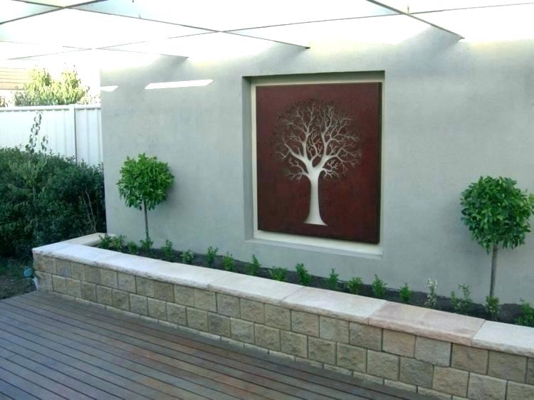 Decoration murale exterieure fer