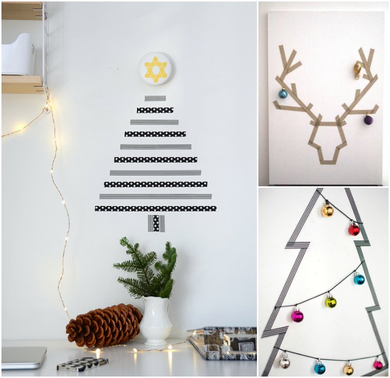 Décoration murale de noel à faire soi même