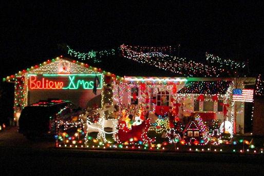 Decoration jardin de noel