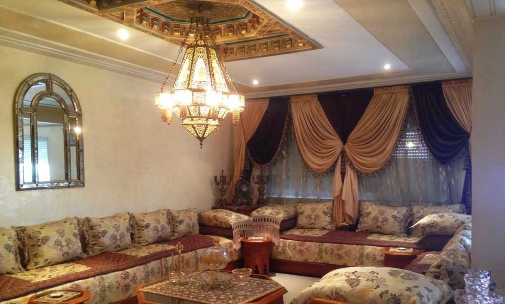 Decoration plafond salon marocain