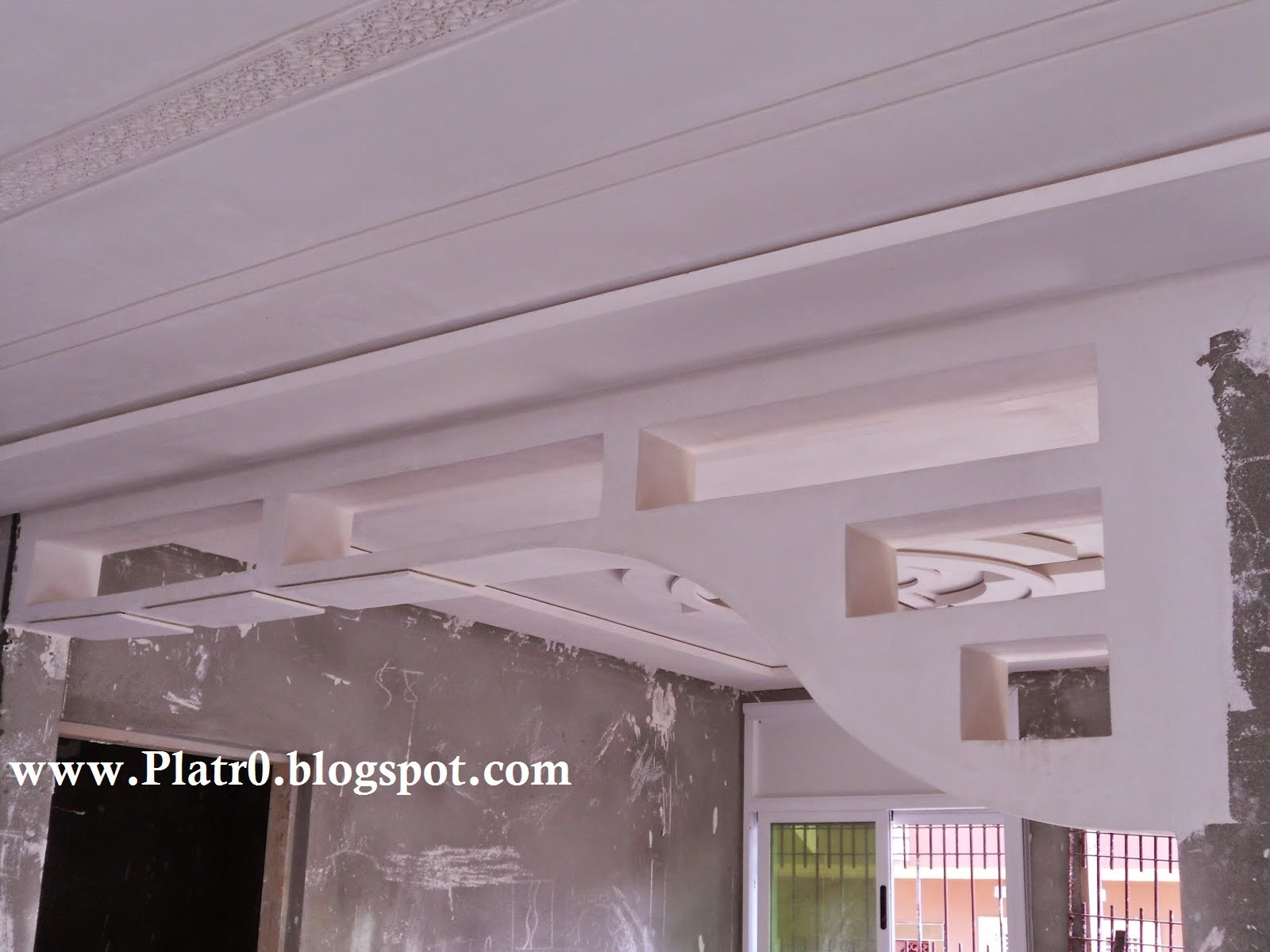 Decoration salon en platre