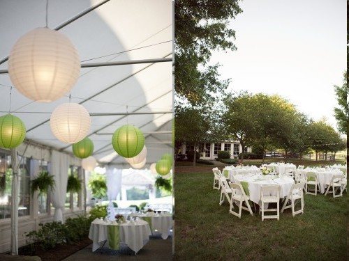 Decoration jardin blanc