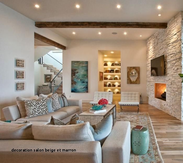 Decoration salon taupe