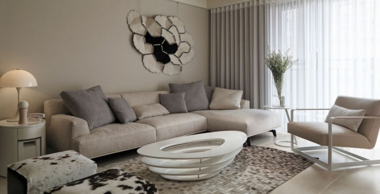 Décoration taupe salon