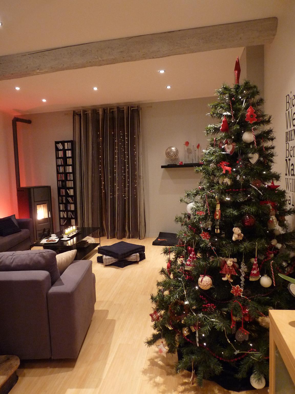 Décoration de salon pour noel