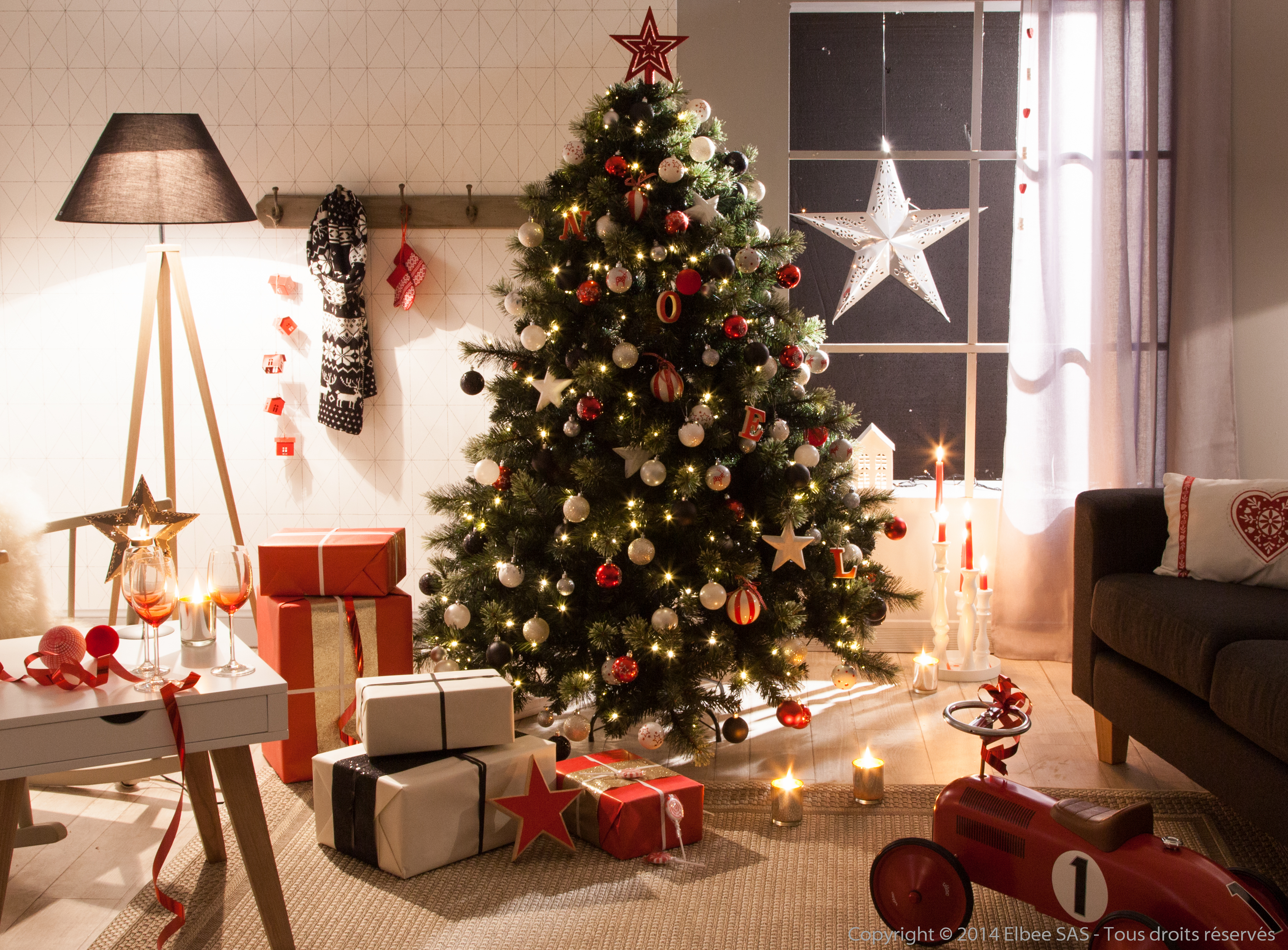 Sapin de noel decoration maison