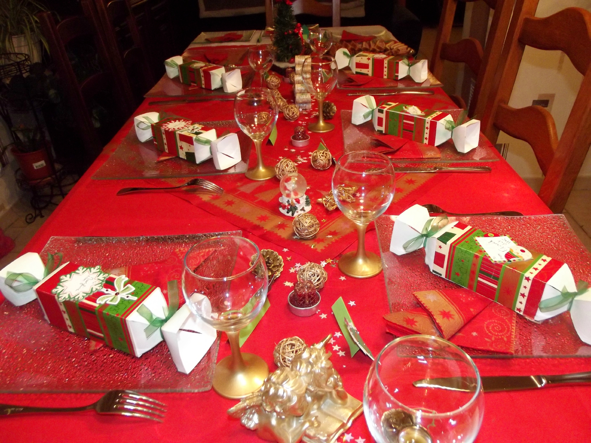Décoration de noel fait maison facile pour la table