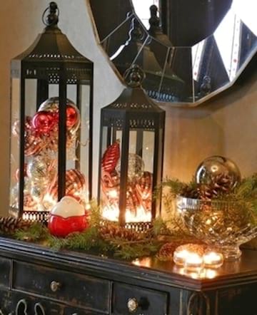 Decoration de noel dans une maison
