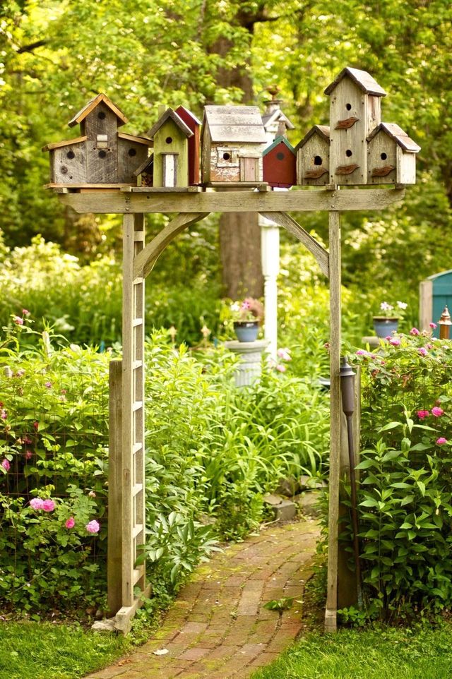 Decoration jardin avec de la recuperation