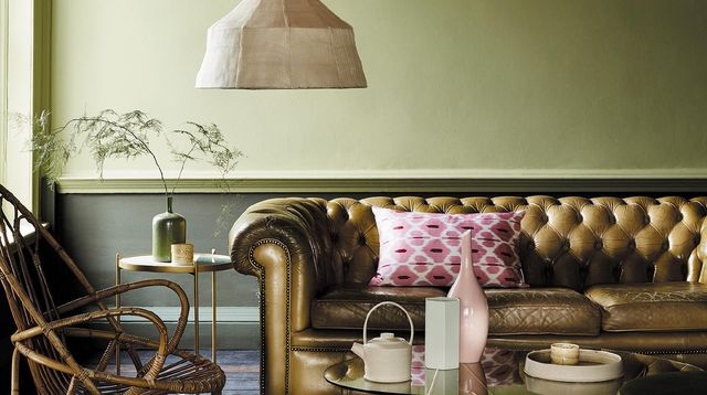 Décoration salon style rotin