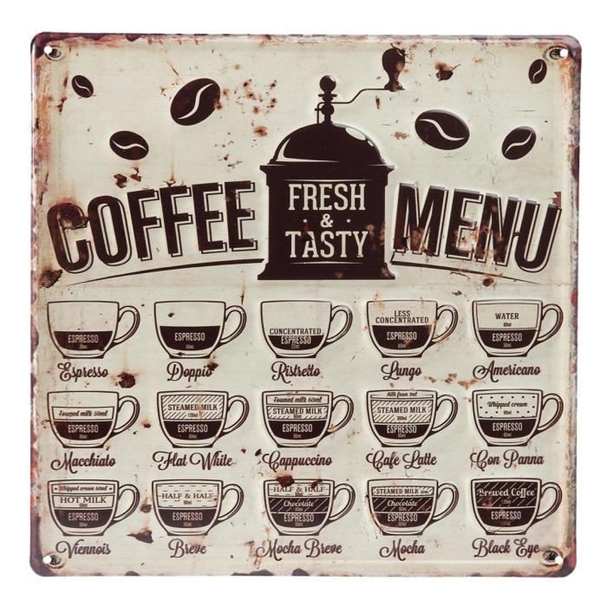 Decoration murale metal vintage