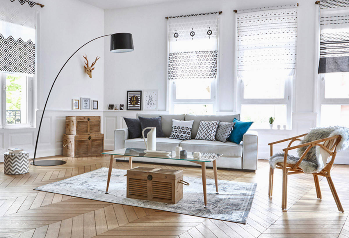 Décoration intérieure salon bois