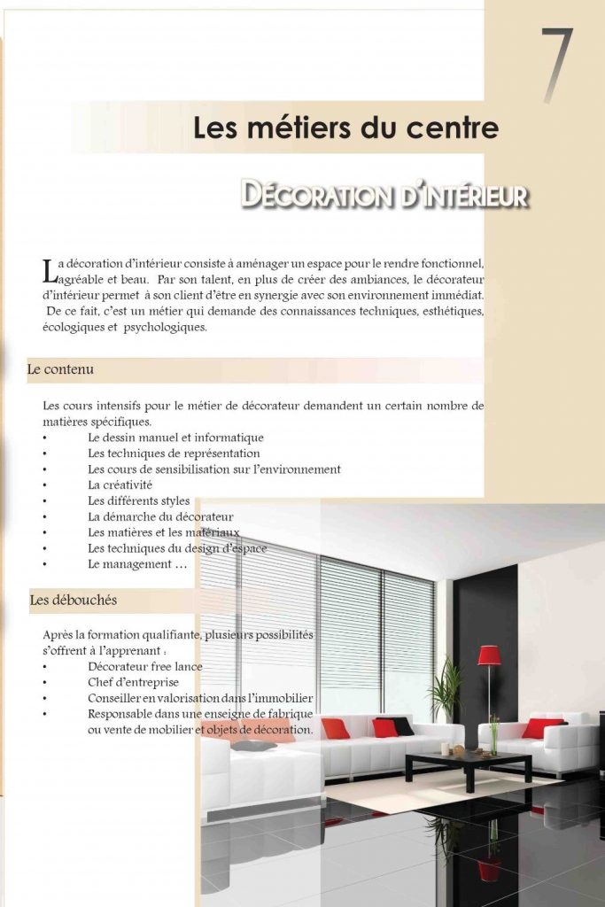 Formation en décoration d intérieur gratuit - Design en image