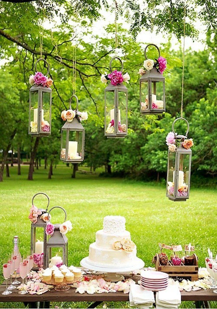 Décoration jardin anniversaire