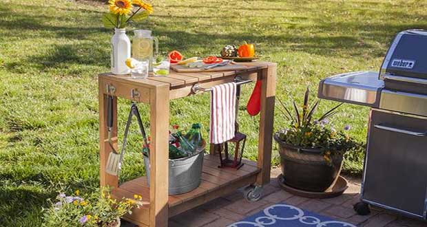 Decoration barbecue jardin