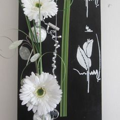 Decoration murale fleur artificielle