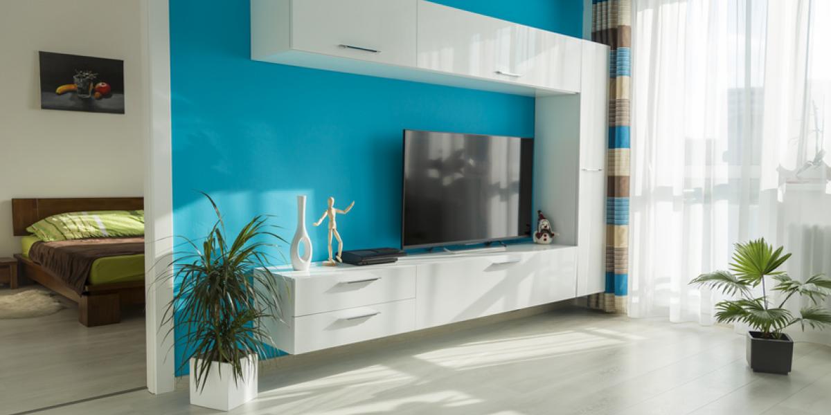 Décoration de salon turquoise