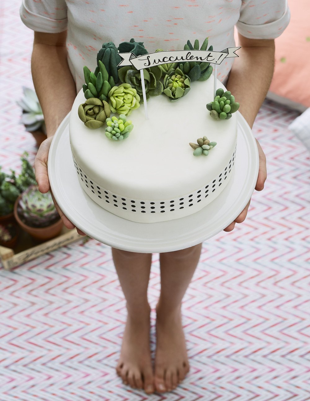 Gateau decoration jardin
