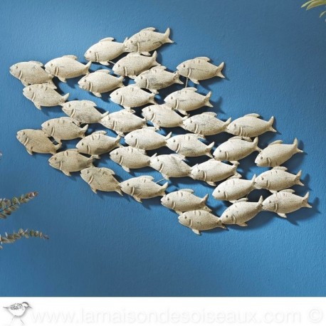 Decoration murale metal poisson