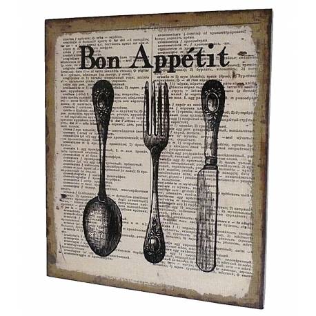 Décoration murale cuisine bon appetit