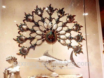 Decoration murale paon