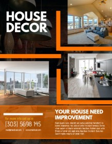 Poster design decoration