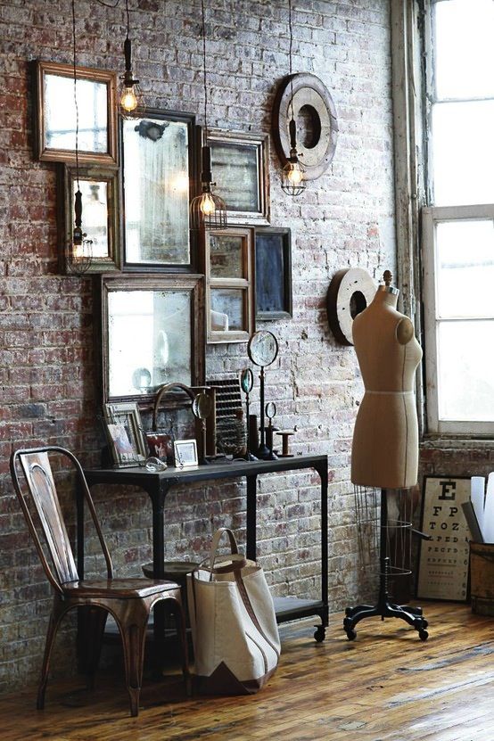 Decoration murale vintage salon