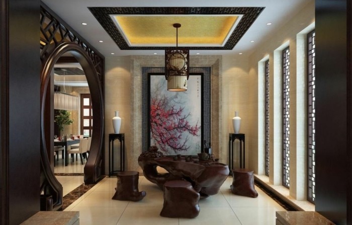 Décoration asiatique salon