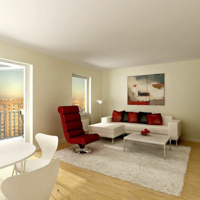 Decoration petit salon contemporain