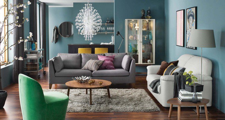 Idée de décoration salon couleur