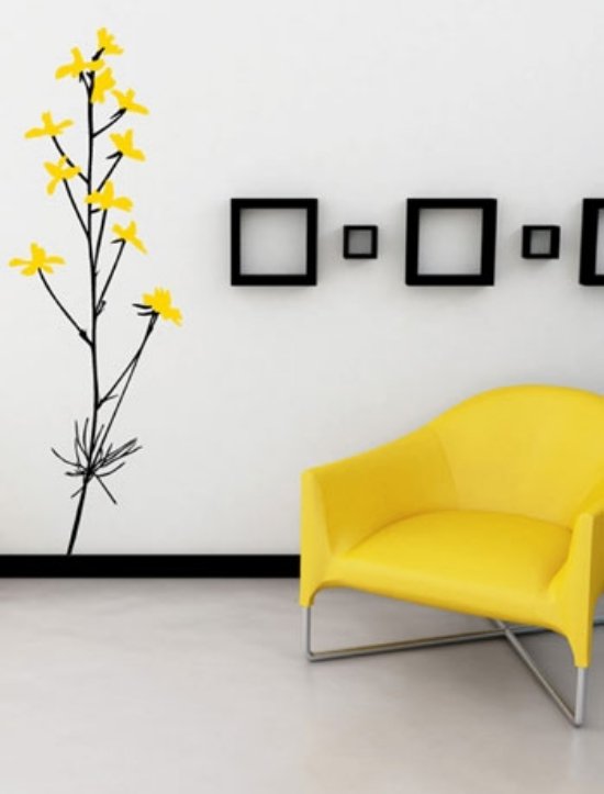 Décoration murale avec des fleurs
