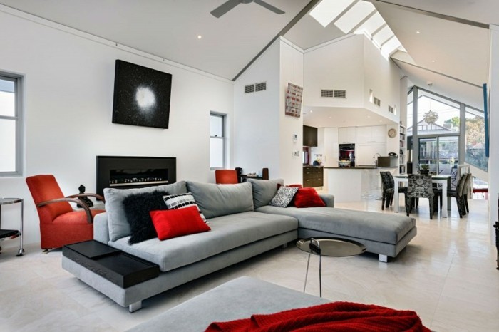 Exemple decoration salon moderne