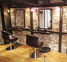 Decoration salon coiffure vintage
