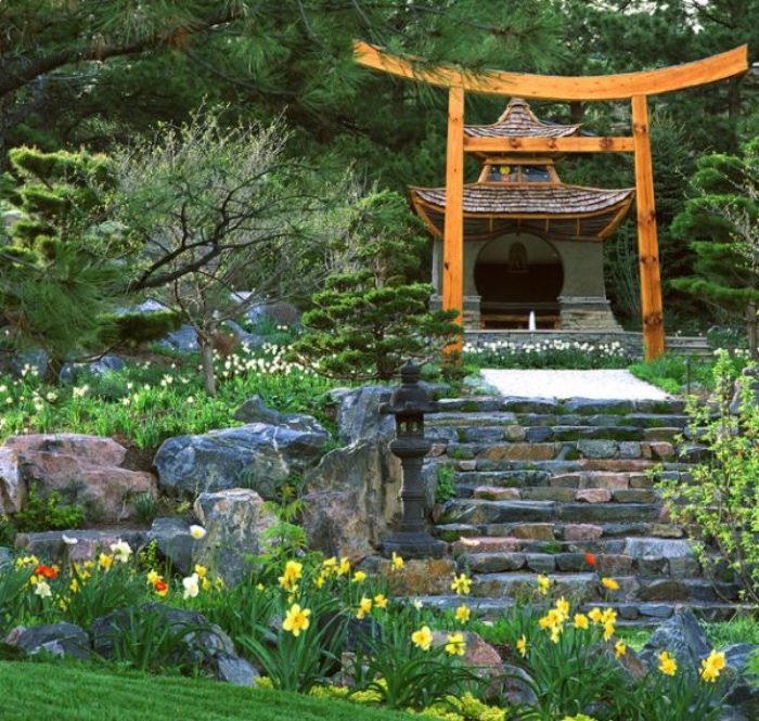 Décoration japonaise jardin