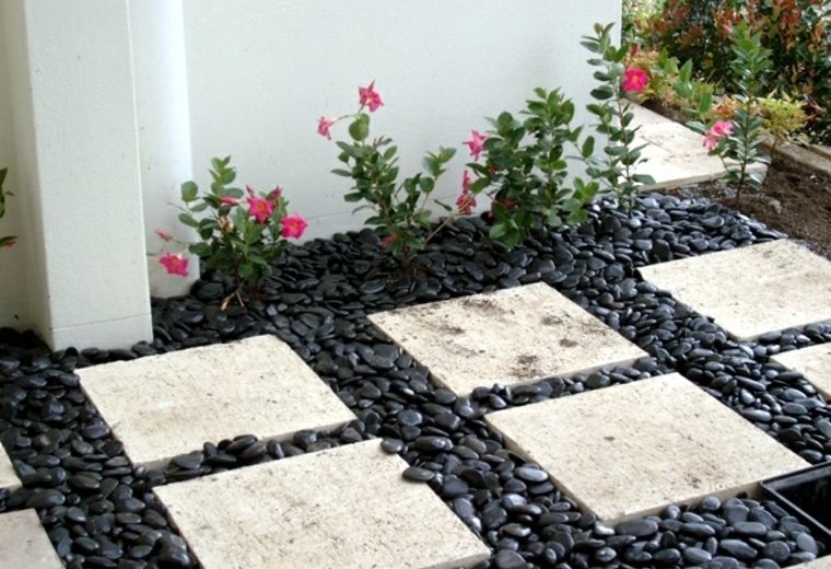 Decoration jardin galets