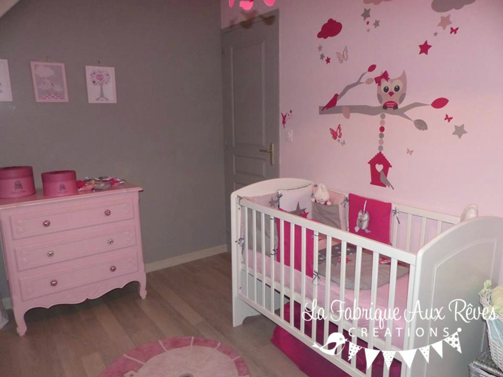 Decoration murale bebe fille
