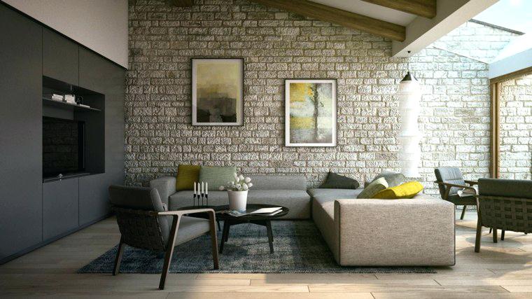 Decoration salon en pierre