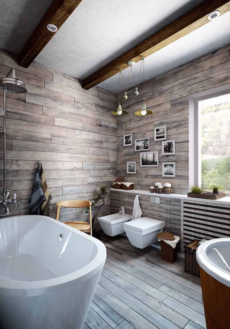 Salle de bain décoration murale