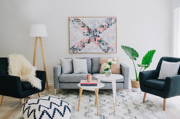 Idee decoration scandinave salon