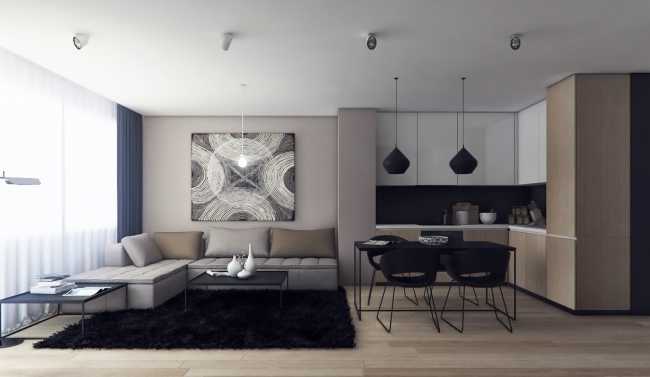 Idee decoration cuisine ouverte sur salon