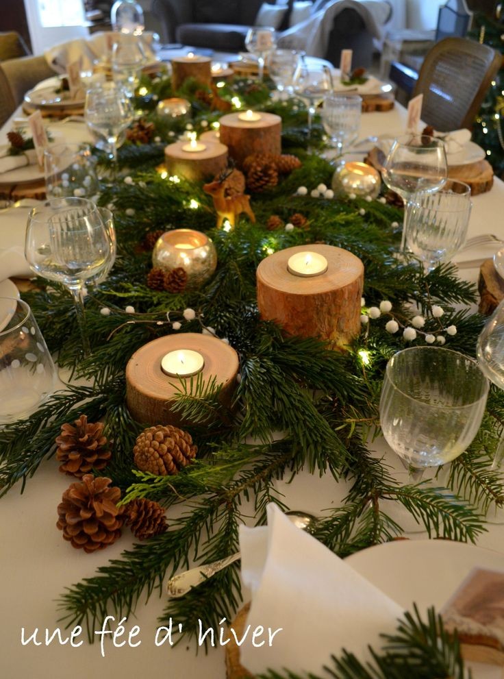 Idée décoration de table de noel maison