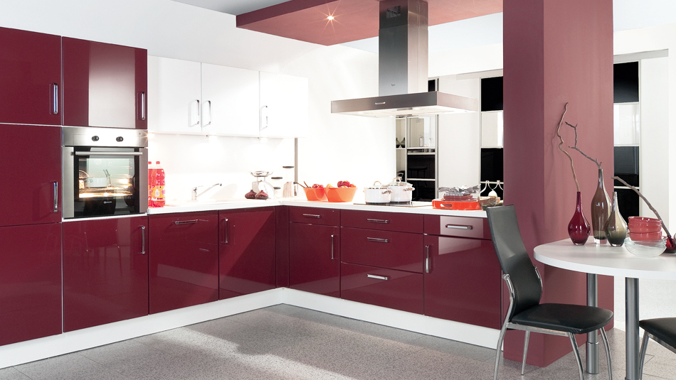 Decoration maison cuisine rouge