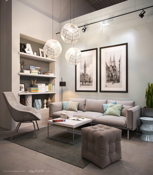 Decoration salon canape