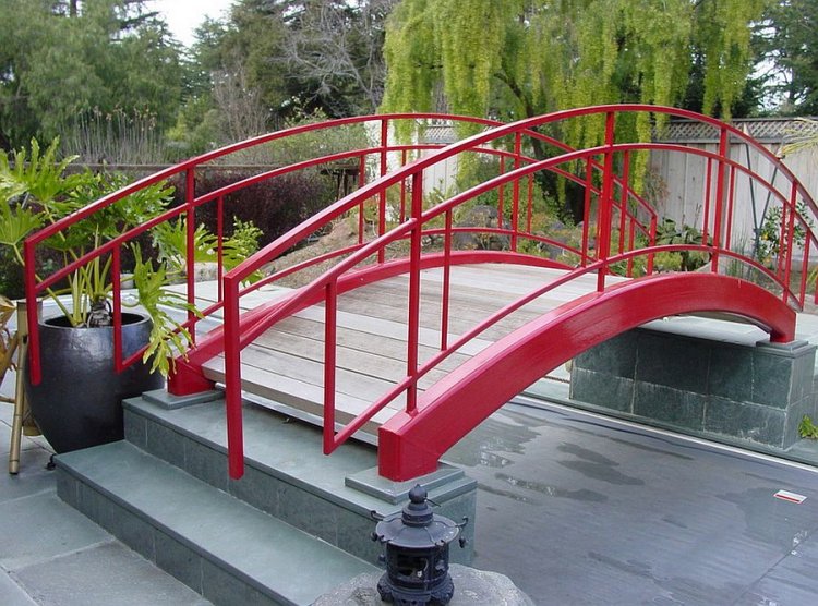 Pont pour decoration de jardin