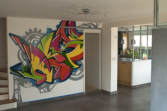 Graffiti decoration murale