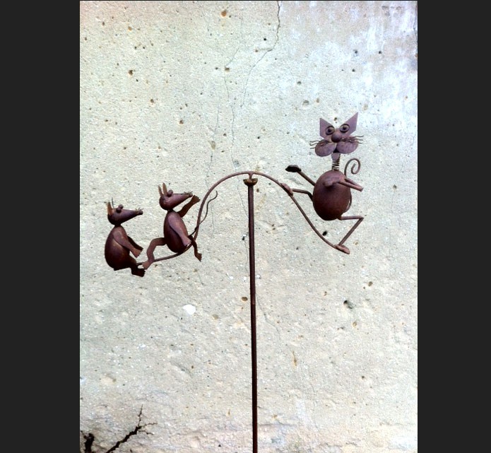 Décoration de jardin ferronnerie