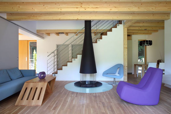 Maison en bois décoration intérieure