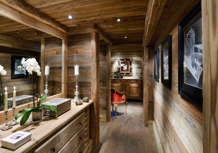 Decoration interieur pour chalet bois