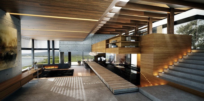 Decoration interieur moderne et bois